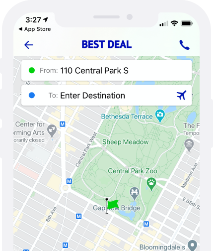 Best Deal Car Service Mobile App Mockup